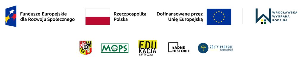 Obrazek przedstawia logo stowarzyszenia edukacji krytycznej oraz partnerów.
